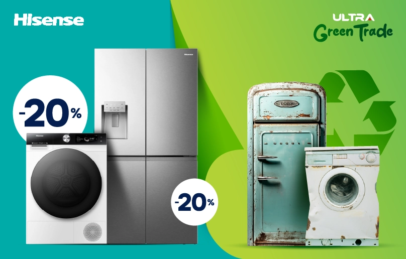 Cu Ultra GreenTrade schimbă vechi pe nou și obține -20% reducere